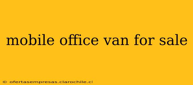 mobile office van for sale