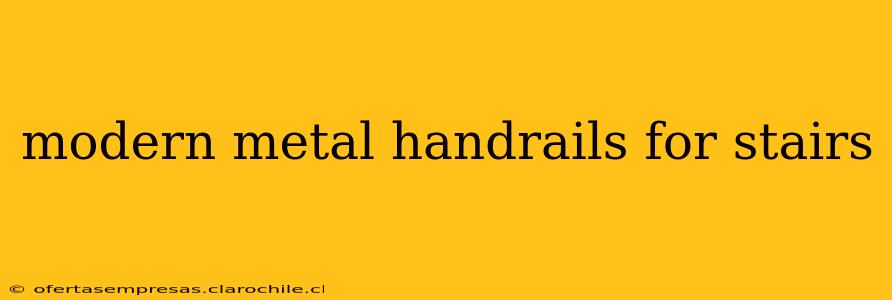 modern metal handrails for stairs