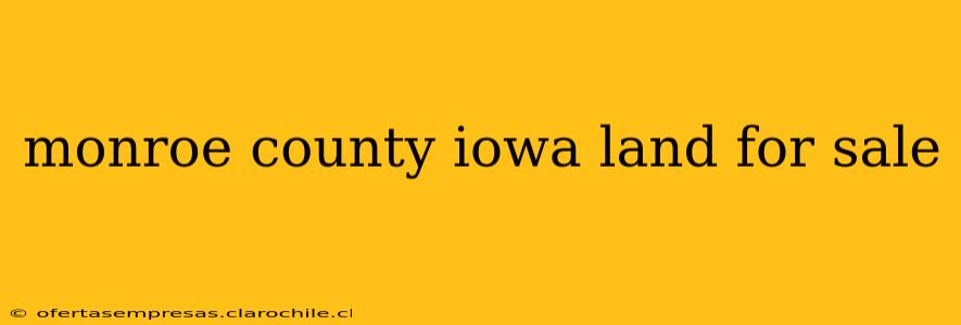 monroe county iowa land for sale