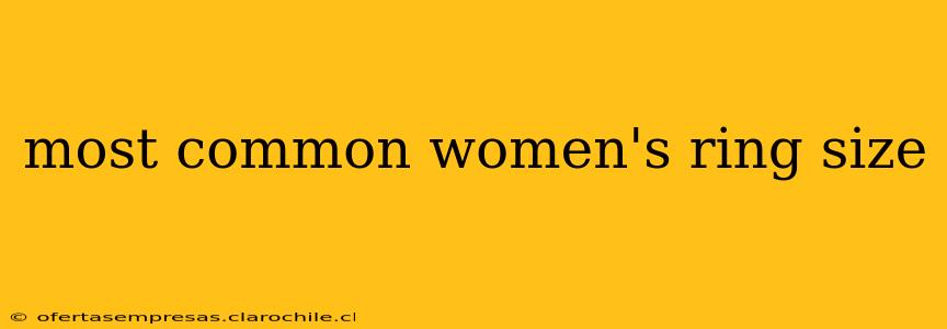 most common women's ring size