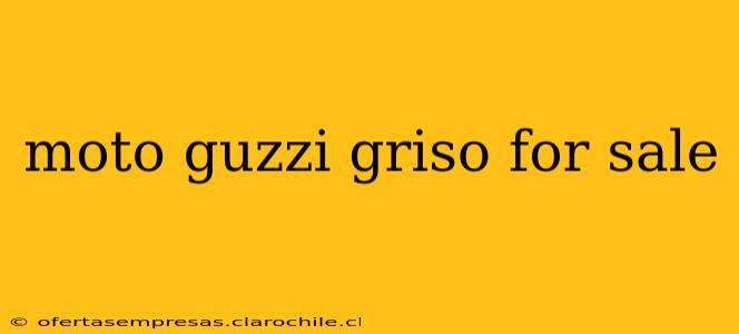 moto guzzi griso for sale