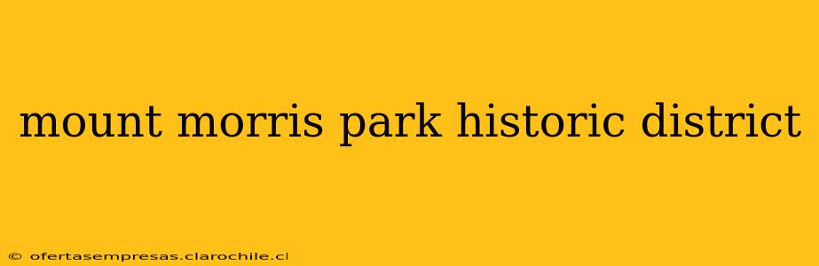 mount morris park historic district