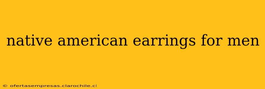 native american earrings for men