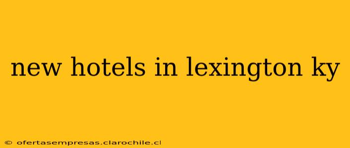 new hotels in lexington ky