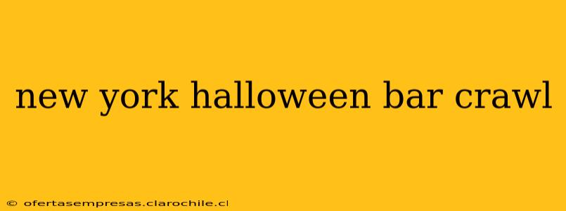new york halloween bar crawl