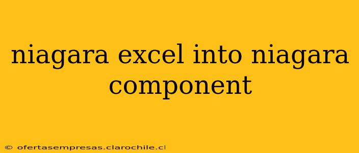 niagara excel into niagara component
