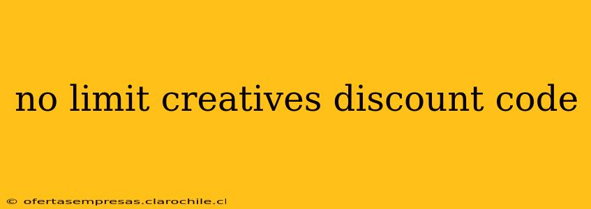 no limit creatives discount code