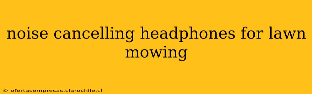 noise cancelling headphones for lawn mowing