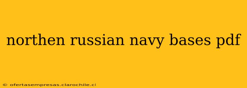 northen russian navy bases pdf