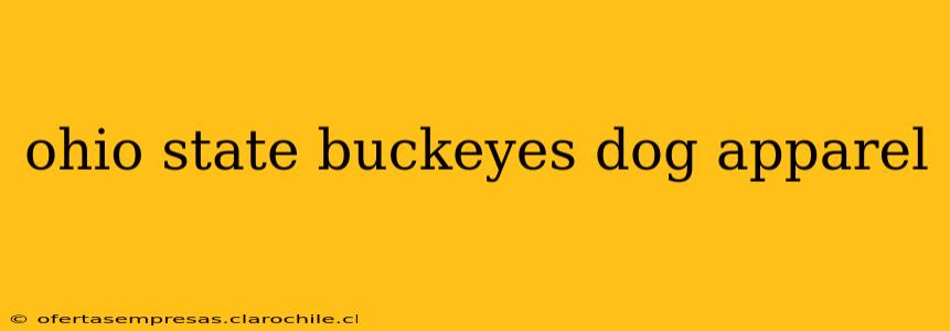 ohio state buckeyes dog apparel