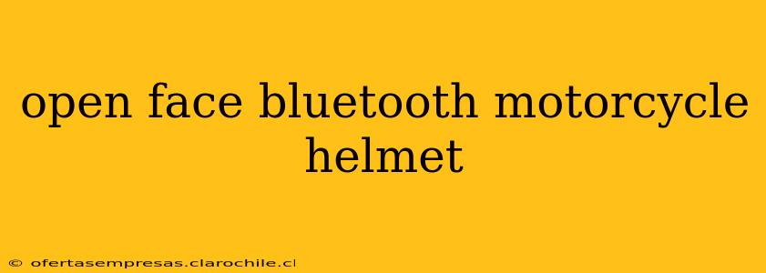 open face bluetooth motorcycle helmet
