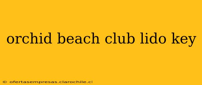 orchid beach club lido key