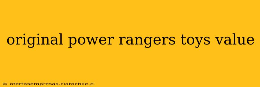original power rangers toys value