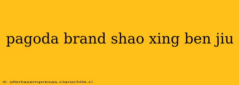 pagoda brand shao xing ben jiu