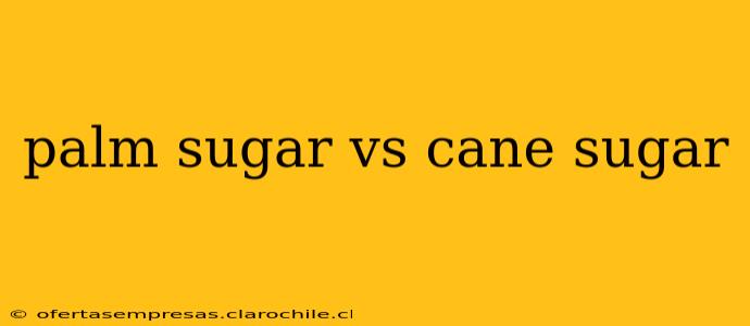 palm sugar vs cane sugar