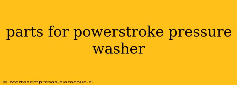 parts for powerstroke pressure washer