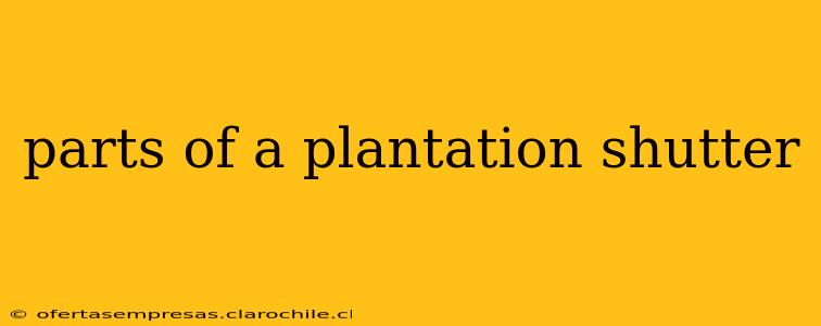 parts of a plantation shutter