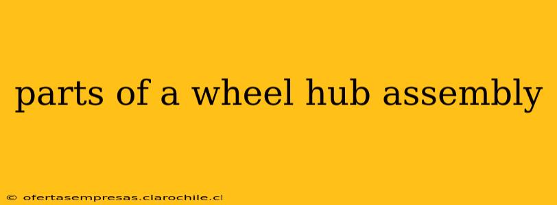 parts of a wheel hub assembly