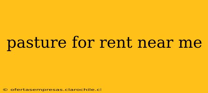 pasture for rent near me