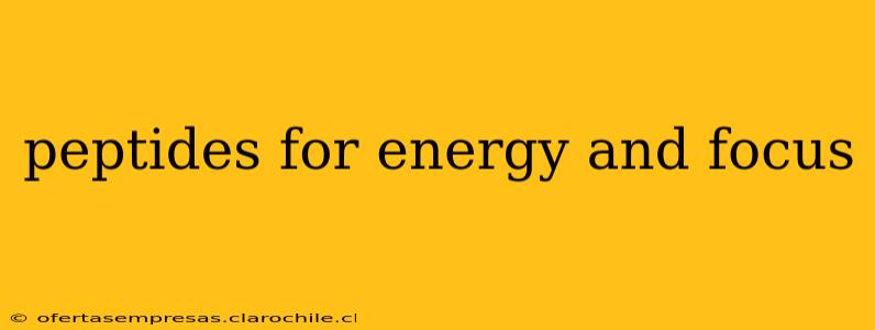 peptides for energy and focus