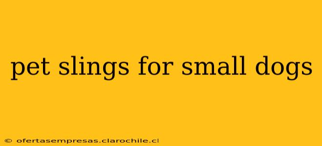 pet slings for small dogs