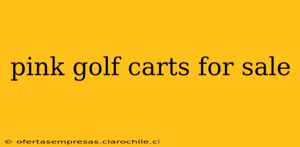 pink golf carts for sale