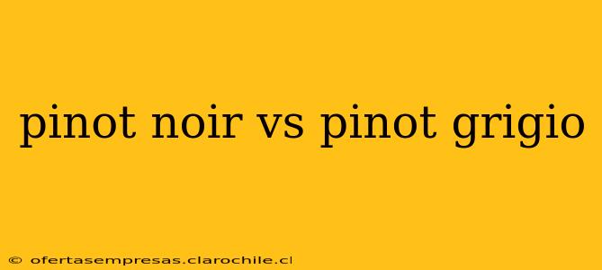 pinot noir vs pinot grigio