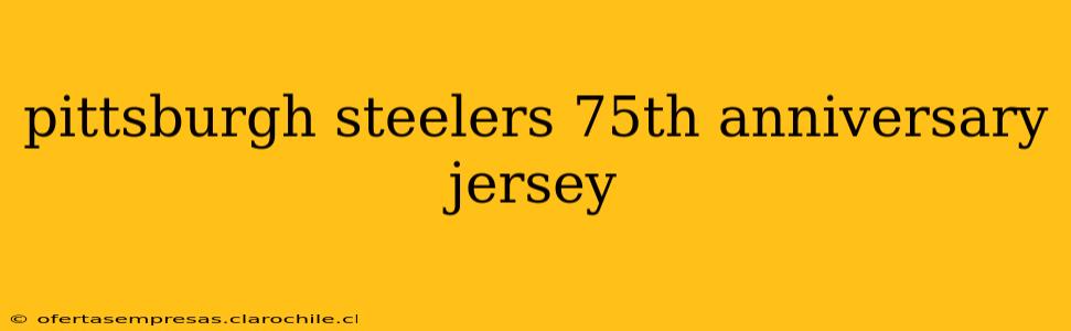 pittsburgh steelers 75th anniversary jersey