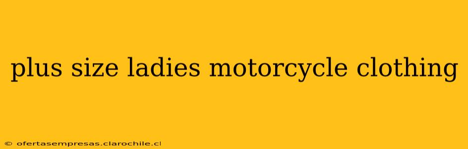 plus size ladies motorcycle clothing