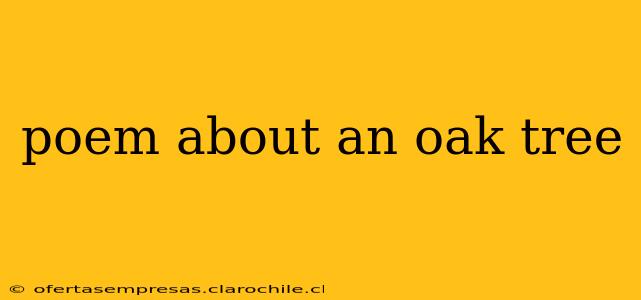 poem about an oak tree