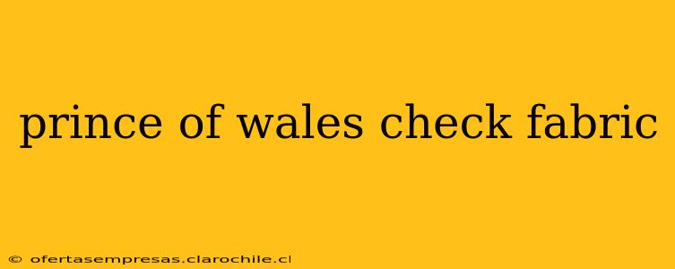 prince of wales check fabric