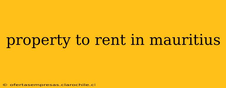 property to rent in mauritius