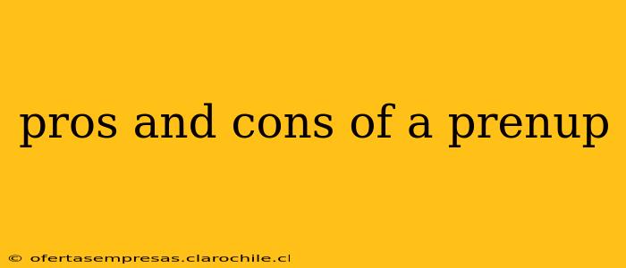 pros and cons of a prenup