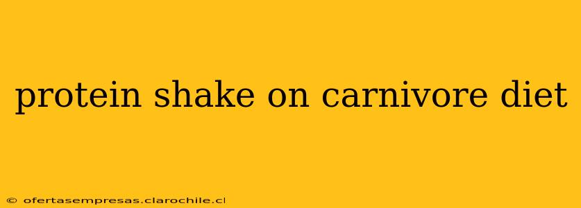 protein shake on carnivore diet