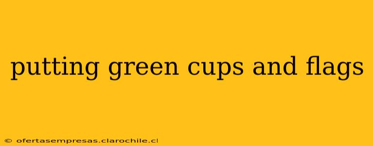 putting green cups and flags