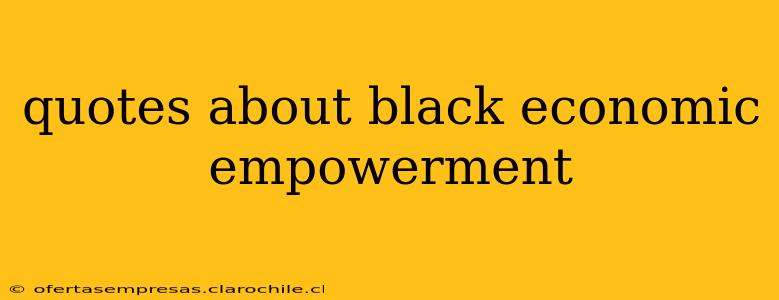 quotes about black economic empowerment