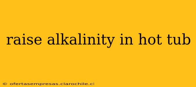 raise alkalinity in hot tub