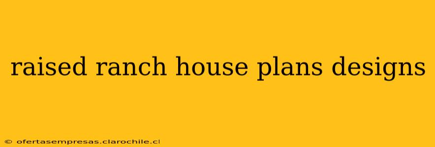 raised ranch house plans designs