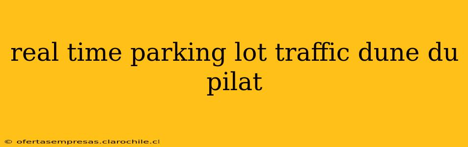 real time parking lot traffic dune du pilat