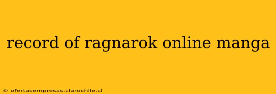 record of ragnarok online manga