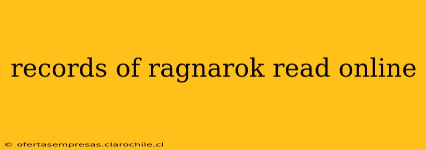 records of ragnarok read online