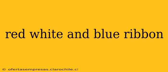 red white and blue ribbon