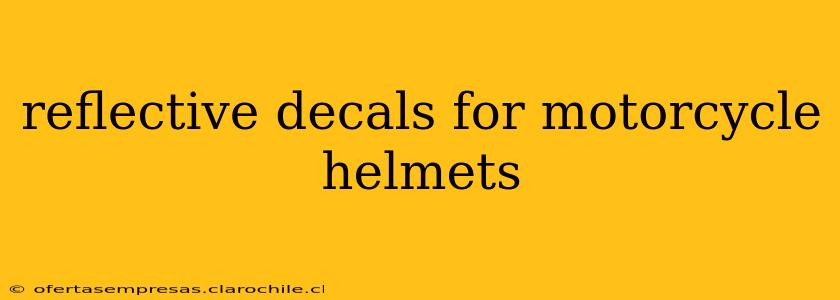 reflective decals for motorcycle helmets
