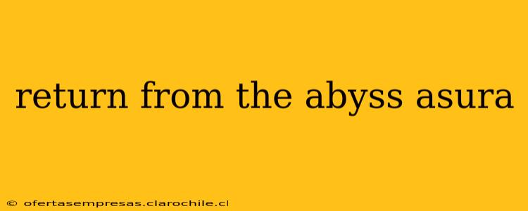 return from the abyss asura