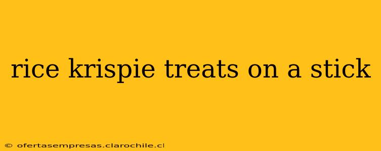 rice krispie treats on a stick