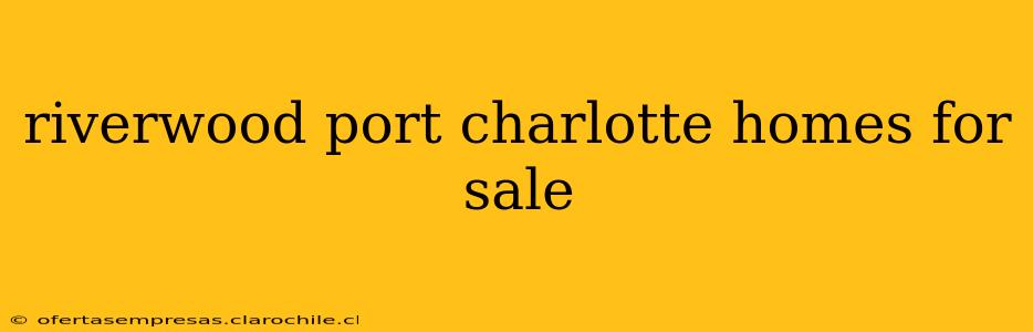 riverwood port charlotte homes for sale