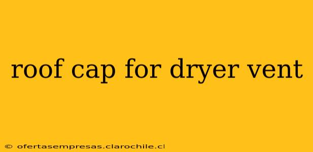 roof cap for dryer vent