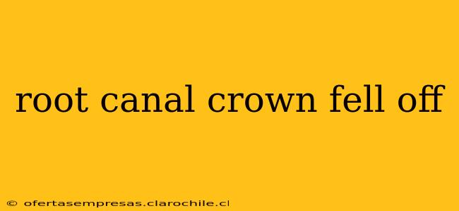 root canal crown fell off