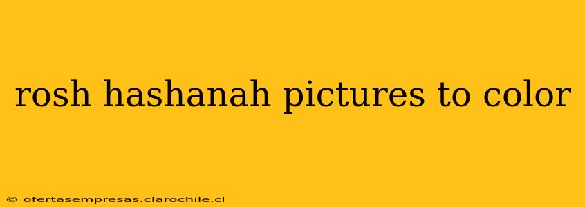 rosh hashanah pictures to color