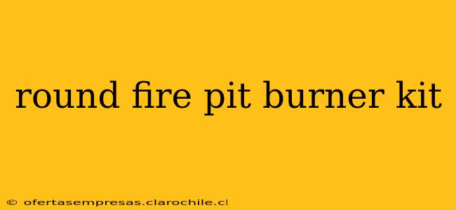 round fire pit burner kit